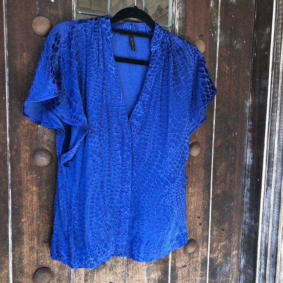 BCBGMaxAzria | Silk Jacquard Blouse croc print - Picture 2 of 11